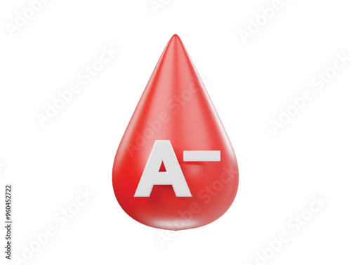 Blood icon 3d render illustrtion