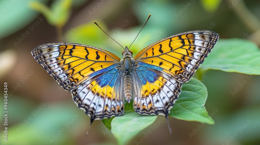 Fototapeta premium a butterfly named Amathuxidia morishitai,beautiful,flying, --ar 16:9 --style raw --v 6.1 Job ID: 0dfd834e-212f-4ce1-ba47-9954fa3fcdbd