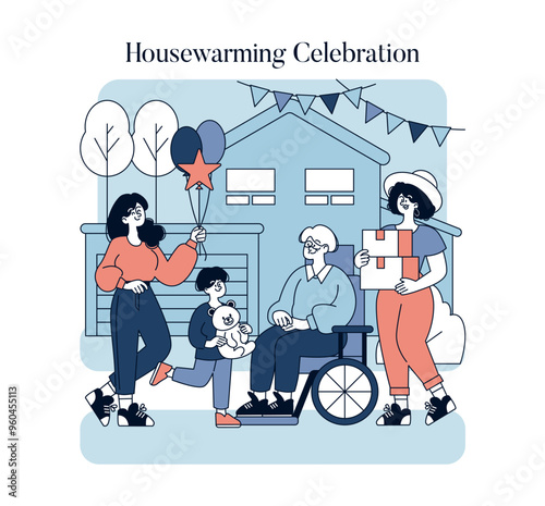 Special Moments. Flat Vector Illustration
