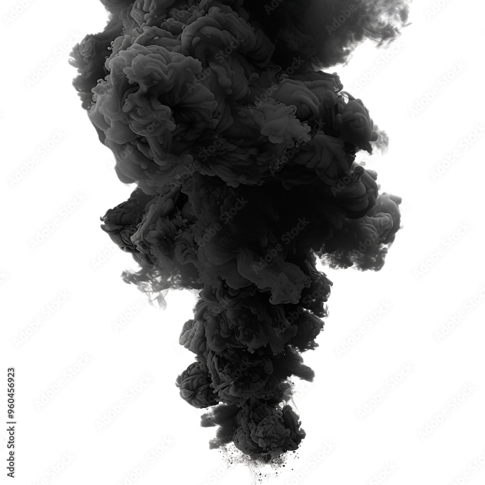 Abstract Black Ink Swirl Abstract Black Ink Swirl