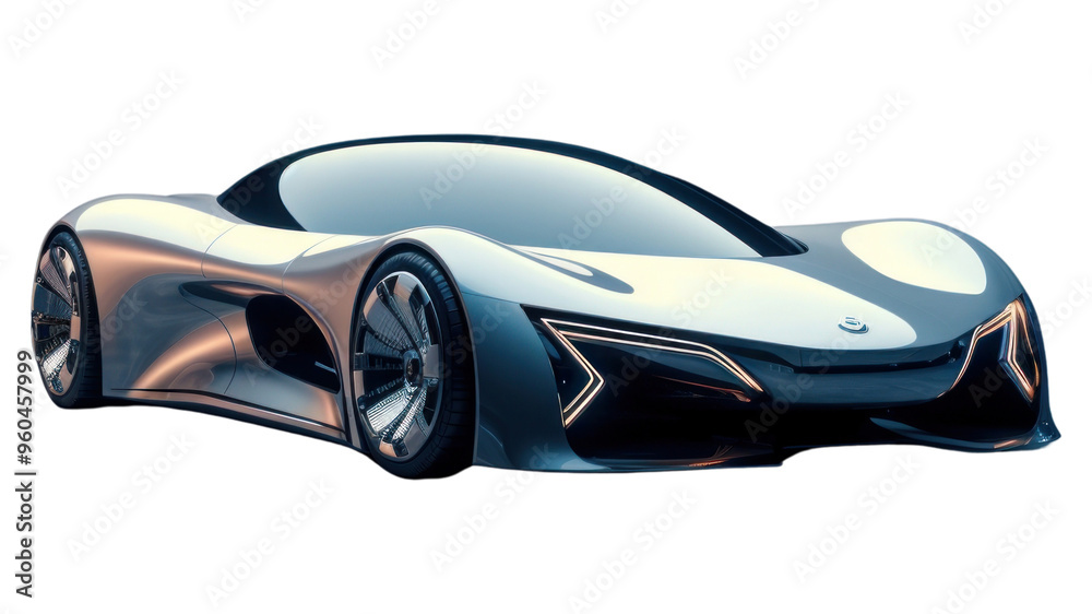 Naklejka premium PNG Futuristic car vehicle wheel transportation.