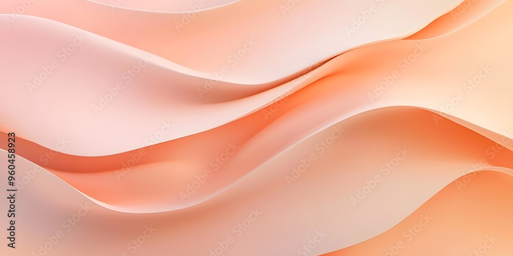 Peach shape wavy abstract color background. Peach shape wavy abstract color background.