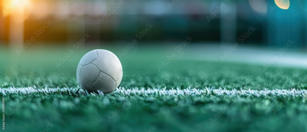 Strategic Placement of Soccer Ball at the Edge of Football Field's Corner Arc Strategic Placement of Soccer Ball at the Edge of Football Field's Corner Arc