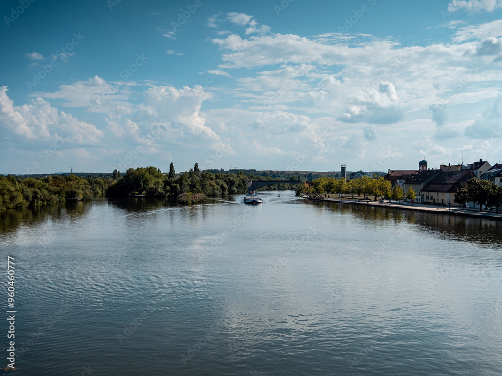 Fototapeta premium view of the river Main 