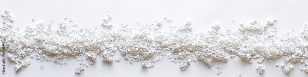 Shiny rhinestones and crystals on a white background. Glitter, glass and sequins. Borders or frame. Copy space Shiny rhinestones and crystals on a white background. Glitter, glass and sequins. Borders or frame. Copy space