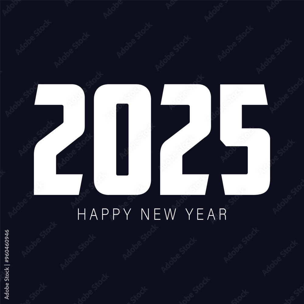 Happy new year 2025 design. With colorful truncated number illustrations. Premium vector design 2025 Happy new year 2025 design. With colorful truncated number illustrations. Premium vector design 2025