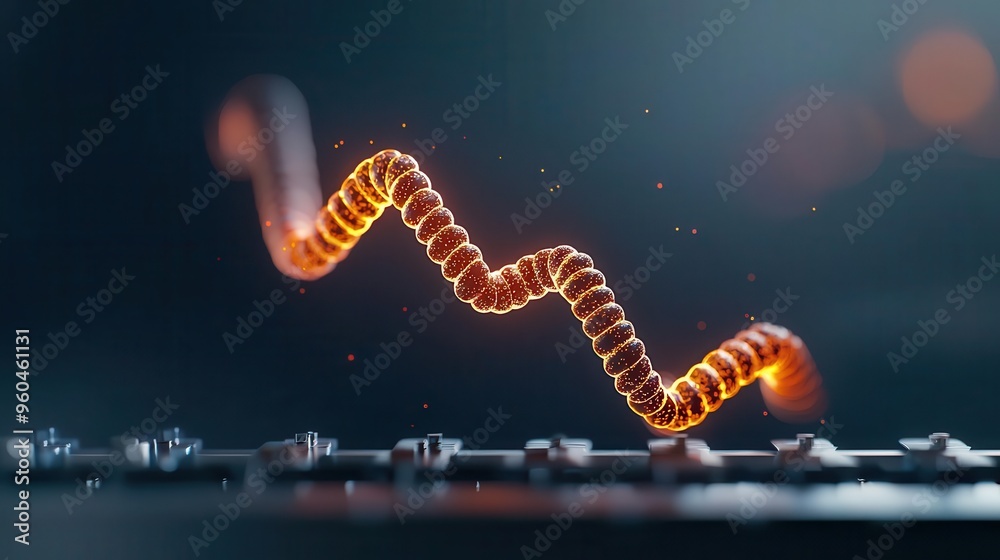 DNA sequencing machine at work in a sterile lab, glowing with digital ...