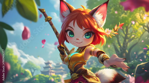 A Cartoon character cute MOBA  Multiplayer Online
