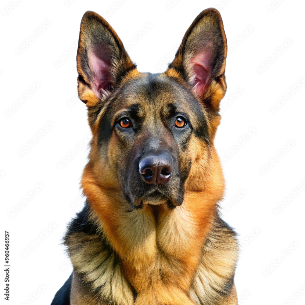 Alsatian dog with a transparent background Alsatian dog with a transparent background