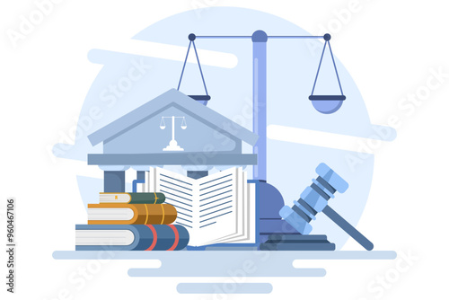 Law and justice concept, Law firm and legal services, Public legal consultation, Lawyer, Legal aid, legal consultation in business. for ui, web design, landing page, web banner, mobile app.