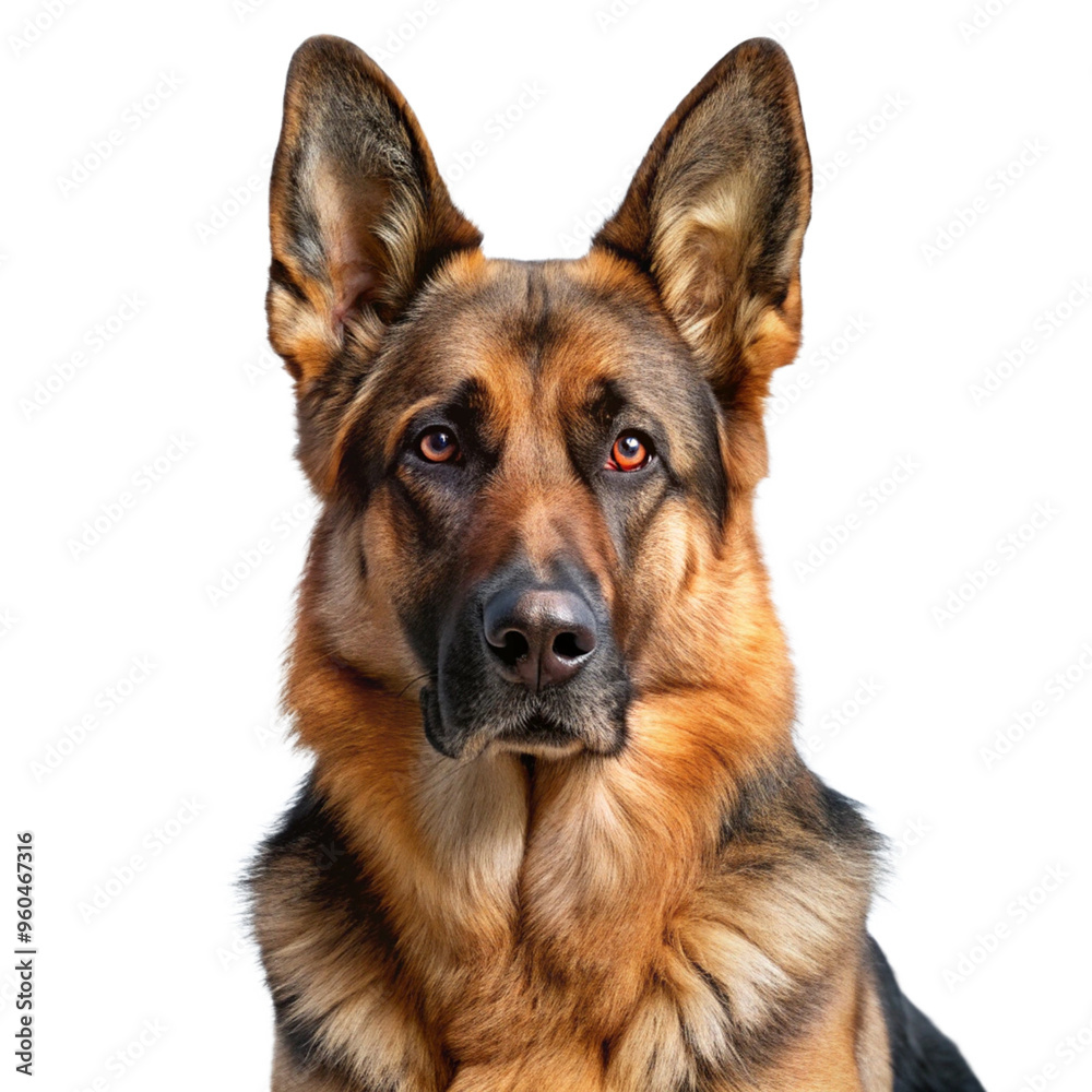 Alsatian dog with a transparent background Alsatian dog with a transparent background