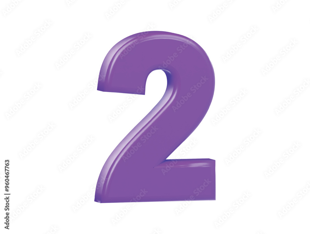 Number icon 3d render illustration Number icon 3d render illustration