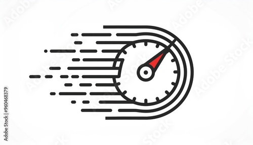 Speed Stroke icon collections. Containing fast, slow, movement, productivity, indicator