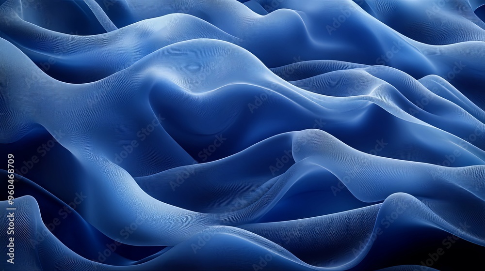 Abstract Blue Wavy Pattern with Subtle Texture Abstract Blue Wavy Pattern with Subtle Texture