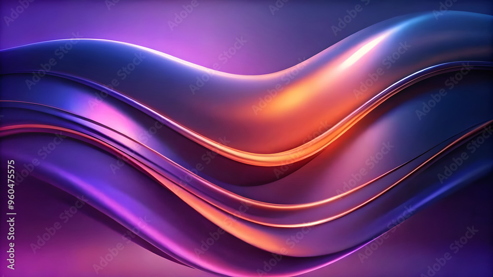 Modern Futuristic Art with Flowing Waves and Colorful Gradient Modern Futuristic Art with Flowing Waves and Colorful Gradient