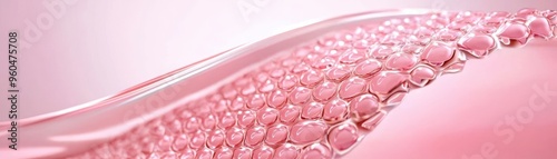 Cross-section of skin layers boosted by vitamins, glowing and smooth, radiance, wellness