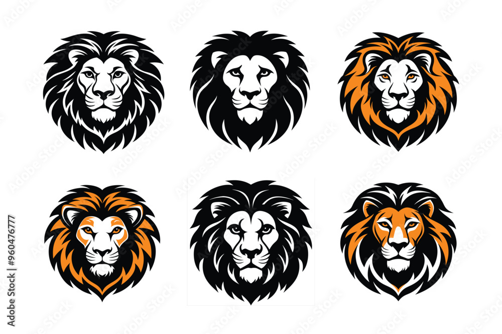 lion head icon vector illustration lion head icon vector illustration