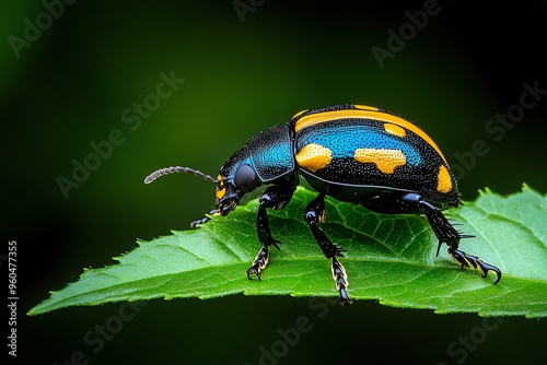 Beetles, feeding on leaves, tiny herbivores show the complexity of plant-insect interactions