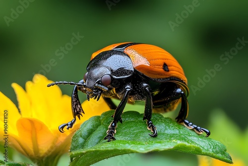 Beetles, in the garden, busy scavengers contribute to the ecosystem by breaking down organic matter