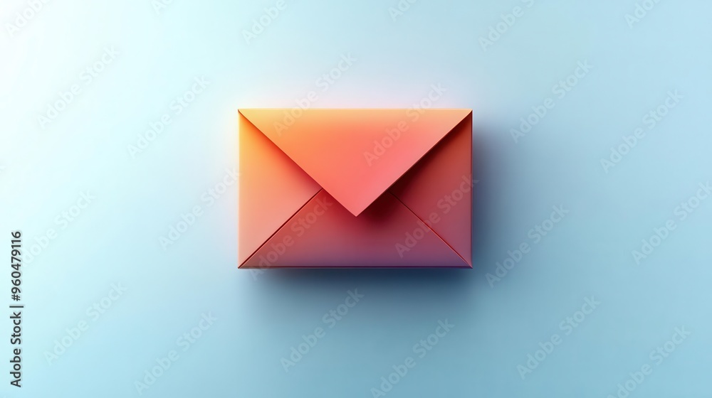 minimalist vector illustration of a sleek envelope icon separating from a letter symbolizing swift mail delivery on a crisp white background minimalist vector illustration of a sleek envelope icon separating from a letter symbolizing swift mail delivery on a crisp white background