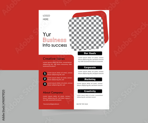 Corporatr business flyer design  template
