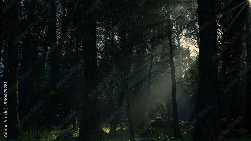Beautiful Sunlight In The Forest Beautiful Sunlight In The Forest