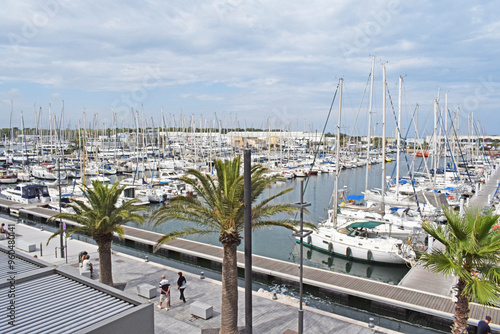 Port de plaisance de Canet en Roussillon.