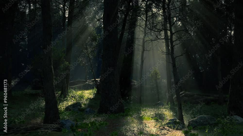 Beautiful Sunlight In The Forest Beautiful Sunlight In The Forest