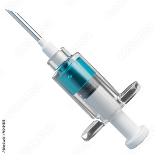 3d icon illustration of medical & healthcare inyection 
