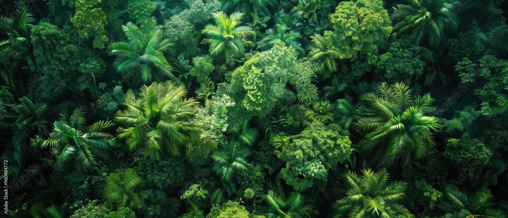 Lush Aerial View of a Vibrant Tropical Rainforest Canopy in Breathtaking Nature Landscape Lush Aerial View of a Vibrant Tropical Rainforest Canopy in Breathtaking Nature Landscape