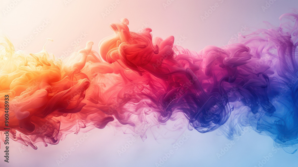 Colorful swirls of paint blend together in an ethereal dance of violet, orange, and pink hues in a twilight sky. Generative AI Colorful swirls of paint blend together in an ethereal dance of violet, orange, and pink hues in a twilight sky. Generative AI