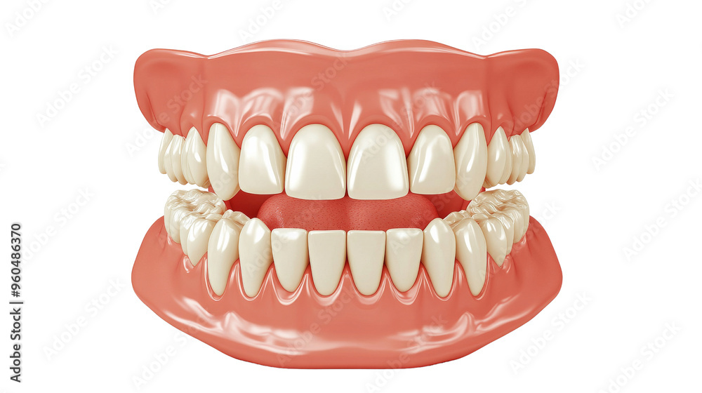 Fototapeta premium Perfect Smile White Teeth and Healthy Gums.