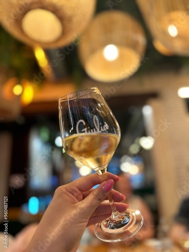 Glass of white wine 