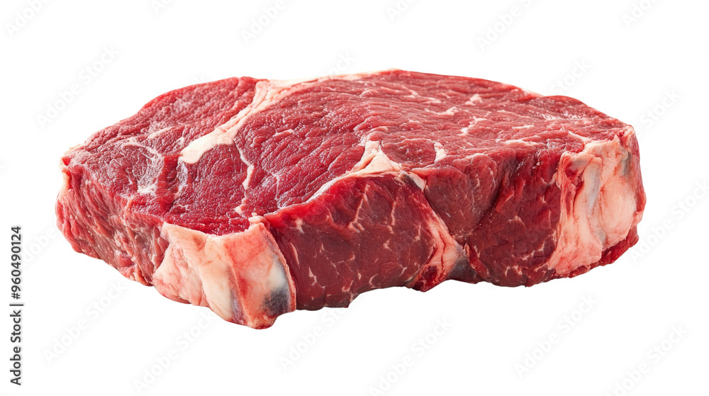 Raw Steak Isolated on Background. Raw Steak Isolated on Background.
