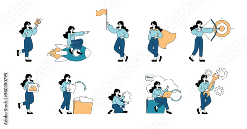 Business People. Flat Vector Illustration