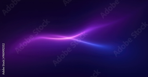 Generative AI  A minimalist and simple wallpaper with cool wave lines and calming colors, Simply minimalist modern background, cool abstract wave with neon color background, cool neon background