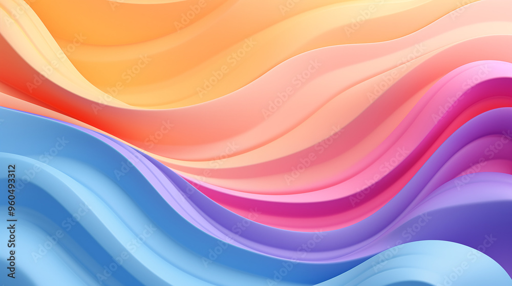 Fond d'un dégradé de couleur pastel. Rose, bleu, violet, orange. Coloré, couleurs, vague, mouvement. Pour conception et création graphique. Fond d'un dégradé de couleur pastel. Rose, bleu, violet, orange. Coloré, couleurs, vague, mouvement. Pour conception et création graphique.