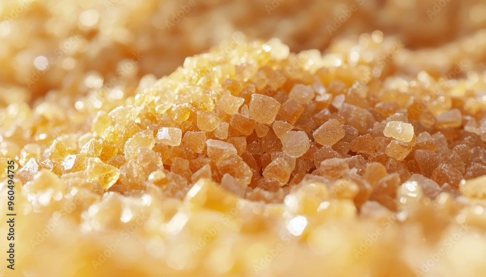 Close-up of Shiny Brown Sugar Crystals Close-up of Shiny Brown Sugar Crystals