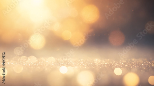Wallpaper Mural Dazzling yellow light bokeh background Torontodigital.ca