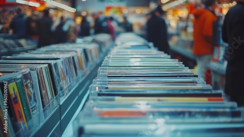 Wallpaper Mural Vinyl Paradise: Collectors Browse Rows of Albums at Record Fair Torontodigital.ca