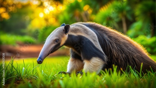 an anteater with beautiful natural background photo