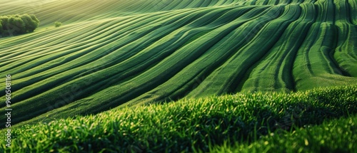 Vast Agricultural Landscape with Intricate Patterns