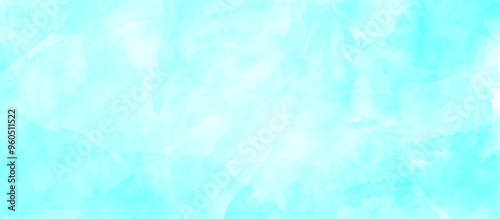 brushed watercolor texture abstract background with soft blue watercolor stains, Grunge watercolor paint splash and stains abstract blue texture background, watercolor cloudy blue paper texture.