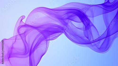 Purple Smoke on Blue Background, Abstract Image, Texture, Pattern, Wallpaper, Cover and Screen for Smartphone, PC, Laptop, 9:16 and 16:9 Format