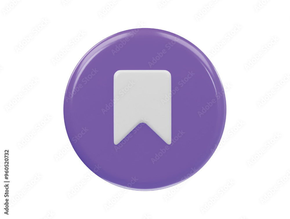 Book mark icon 3d render illustration Book mark icon 3d render illustration