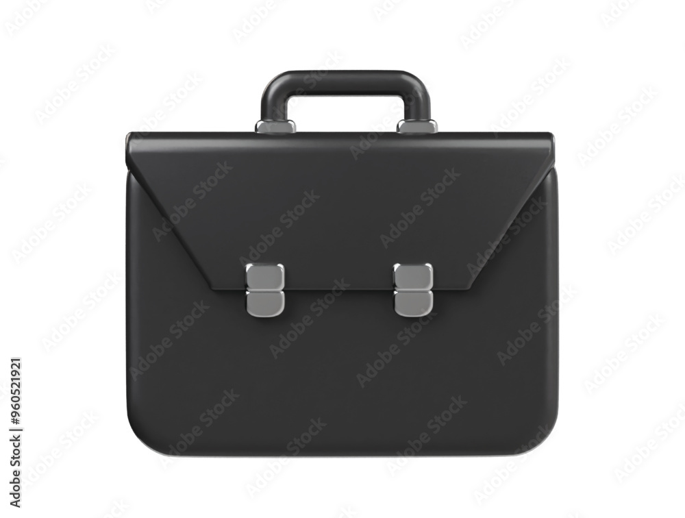 Business bag icon 3d render illustration Business bag icon 3d render illustration