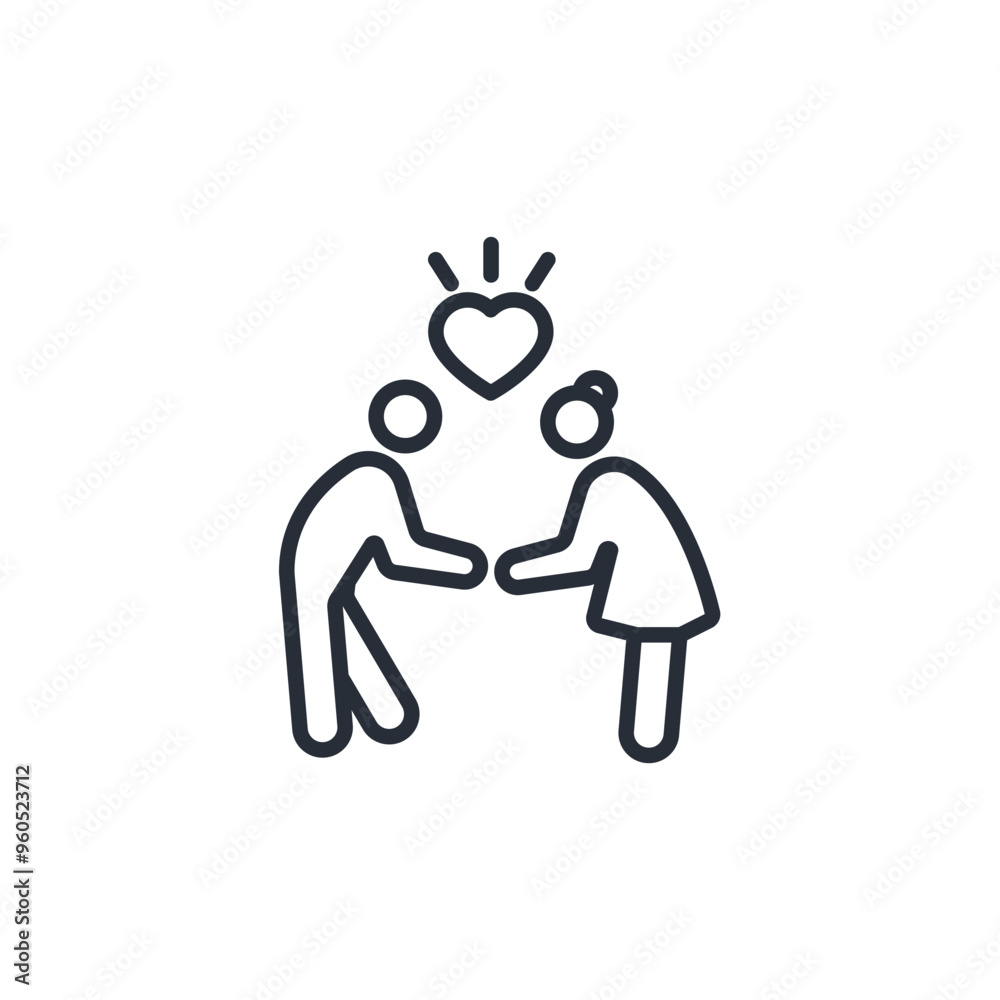 couple icon. vector.Editable stroke.linear style sign for use web design,logo.Symbol illustration. couple icon. vector.Editable stroke.linear style sign for use web design,logo.Symbol illustration.