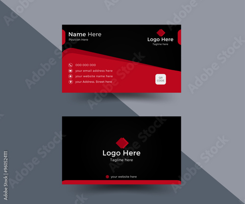 Simple and modern abstract creative clean Corporate Business Card Layout template