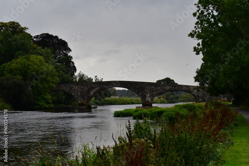 Bridge over the river Suir. Kilsheelan, Co. Tipperary, Ireland photo