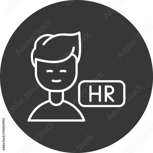 Hr Manager Vector Icon Design